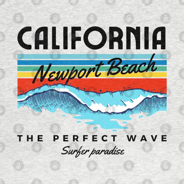 Retro Newport Beach California by bougieFire